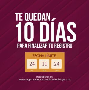 Convocatoria del Poder Judicial. 