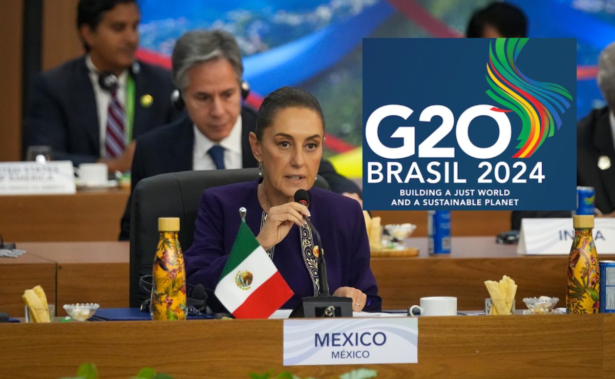 La presidenta Claudia Sheinbaum participa en la cumbre de líderes internacionales del G20.