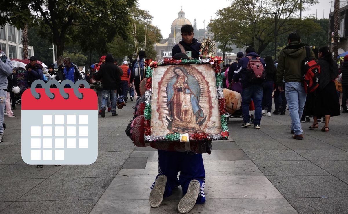 El 12 de diciembre es una fecha en la que miles de fieles rinden homenaje a la Virgen de Guadalupe.