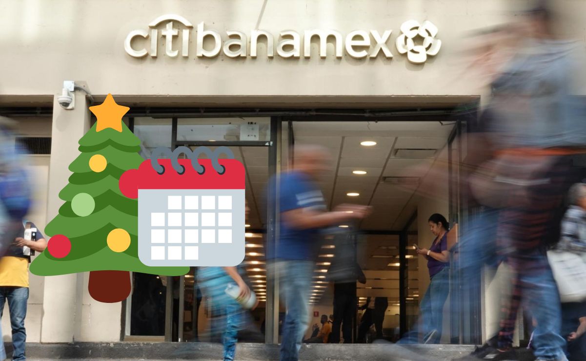 Las sucursales bancarias también merecen celebrar las fiestas de la Navidad.