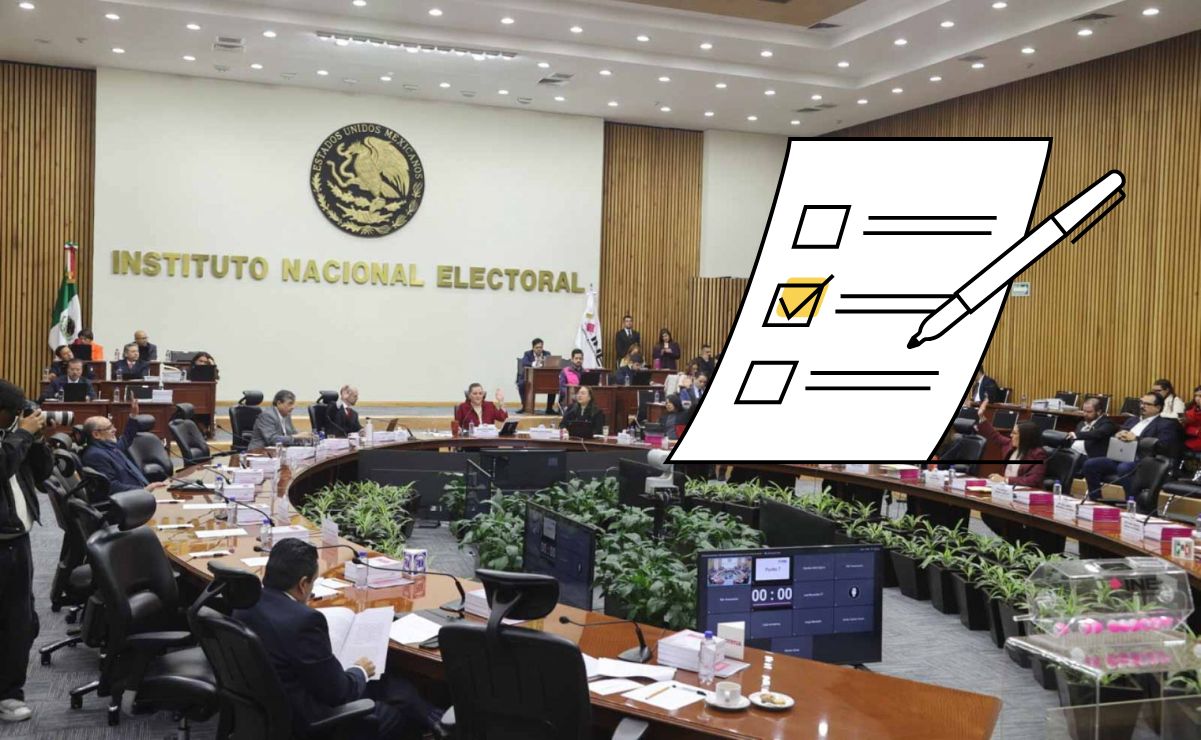 Las autoridades del Consejo General Instituto Nacional Electoral (INE) aprobaron el nuevo diseño de boletas.
