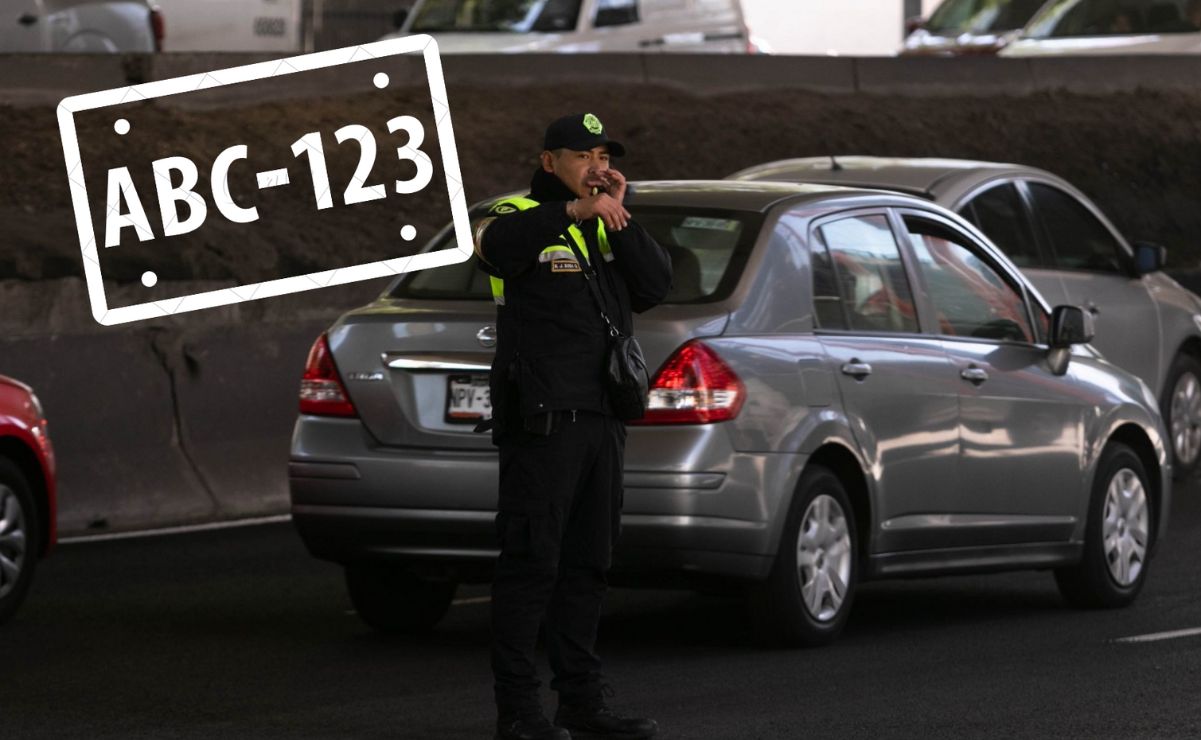 El Reglamento de Tránsito prohíbe cubrir las placas de autos.