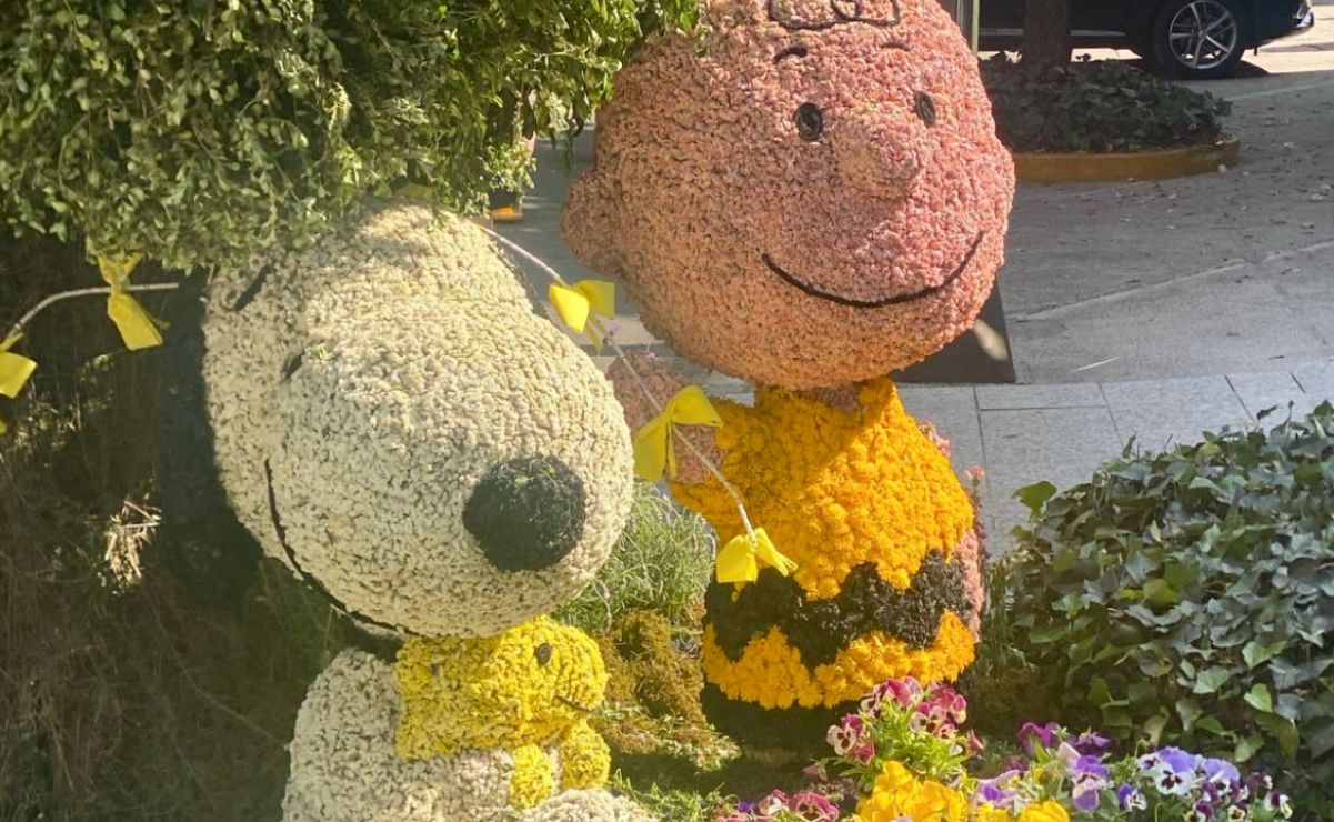 Algunas personas se hubieran querido llevar a su casa el arreglo de floral de Snoopy.