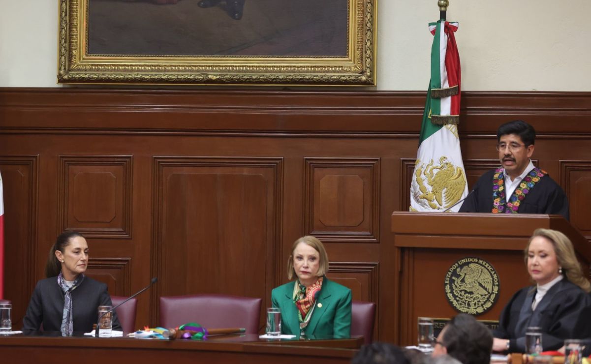 El ministro presidente Hugo Aguilar Ortiz encabezó una ceremonia en la SCJN.