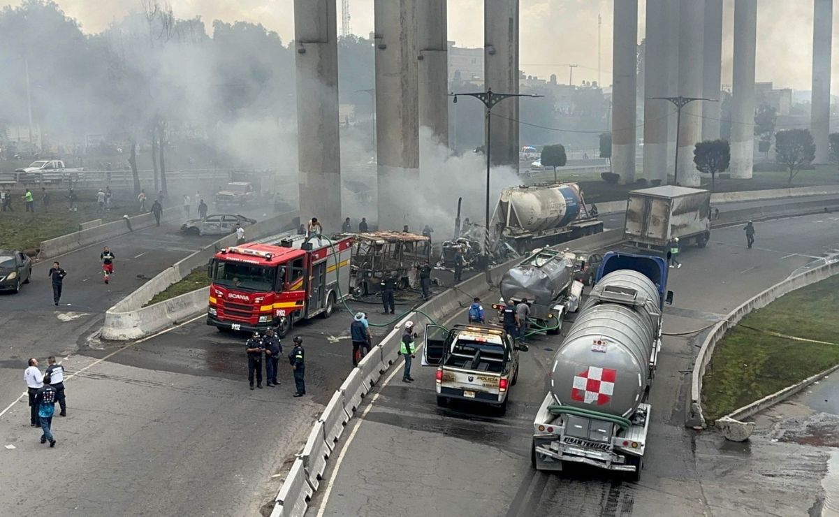 La Fiscalía reveló este viernes que la explosión de la pipa de gas fue ocasionada por el impacto con un objeto sólido.