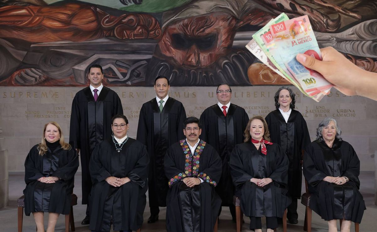 Esta cifra representa un recorte respecto a los más de 200 mil pesos brutos que recibía la anterior integración del máximo tribunal.